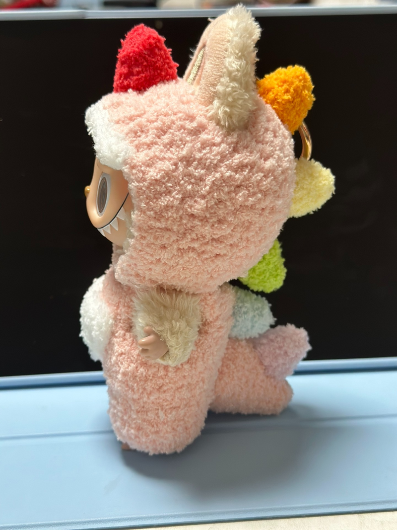 Adorable Plush Dino Outfit for Labubu – Soft, Huggable & Customizable Collectible Costume - Image 2
