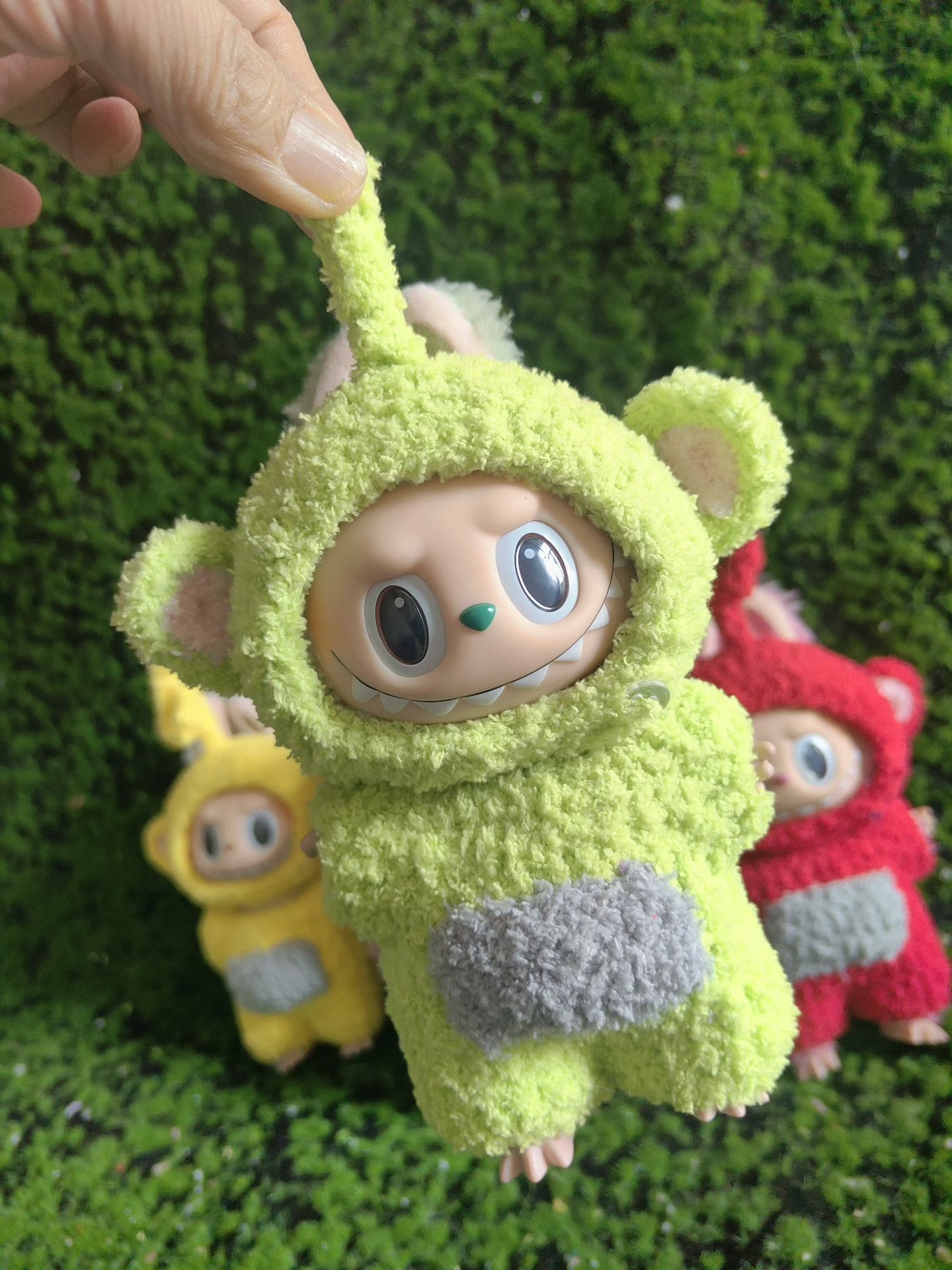 Vibrant Labubu Doll Outfit: Plush Hat & Pants Set in Bright Colors – Perfect for Collectors! - Image 2