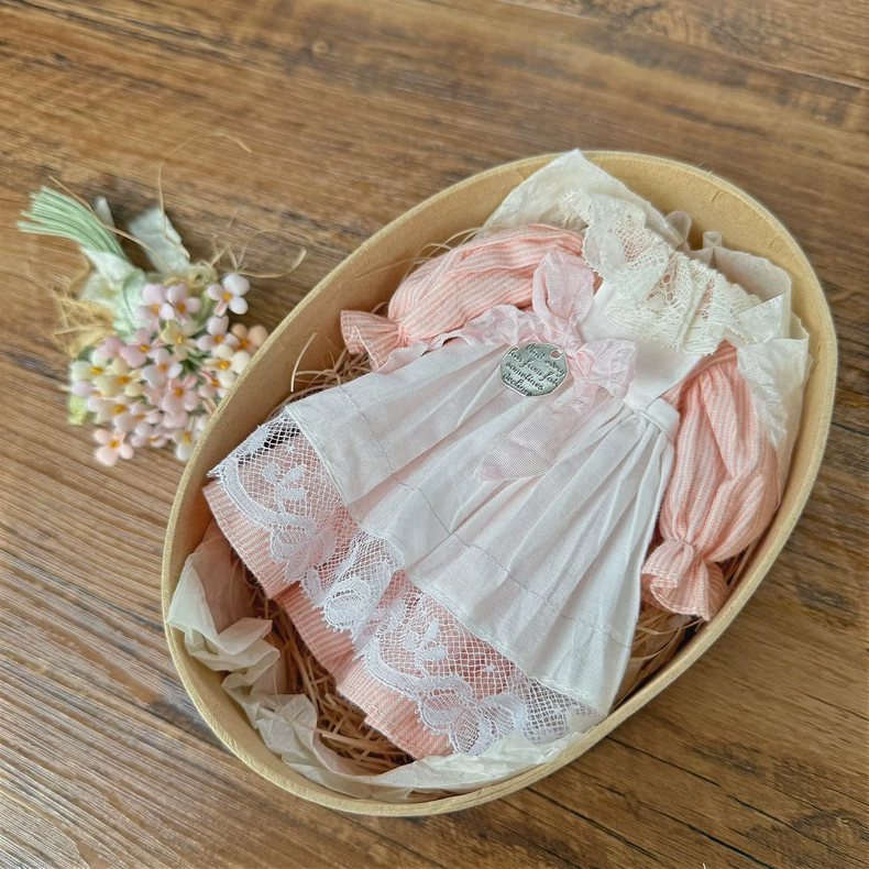 Charming Blythe Doll ob24 Dress & Apron Set - Delicate Pastel Lace Outfit - Image 7