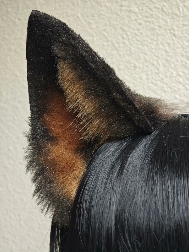 Handmade German Shepherd Plush Ears – Realistic & Stylish - Image 1
