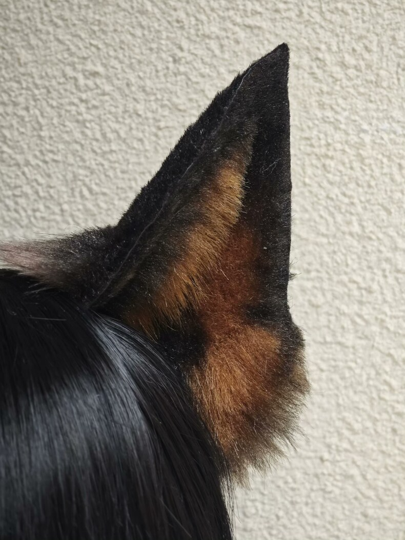 Handmade German Shepherd Plush Ears – Realistic & Stylish - Image 2