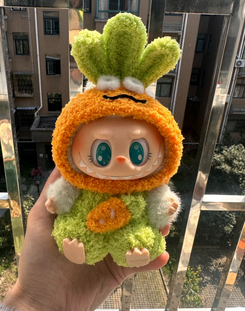 Whimsical Carrot Labubu Doll – Vibrant Plush Collectible for Fun & Play - Image 3