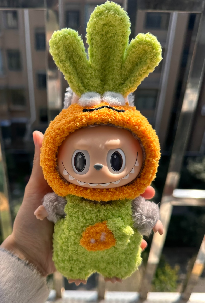 Whimsical Carrot Labubu Doll – Vibrant Plush Collectible for Fun & Play - Image 4