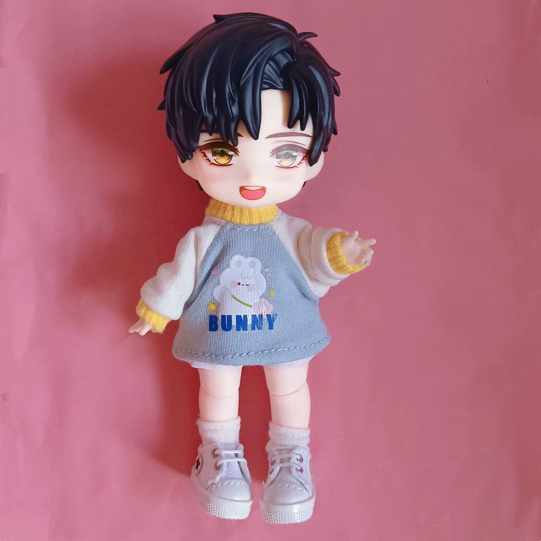 Stylish OB11 Doll Hoodie & Shorts Set – Cozy, Durable & Pose-Ready for Collectors - Image 4