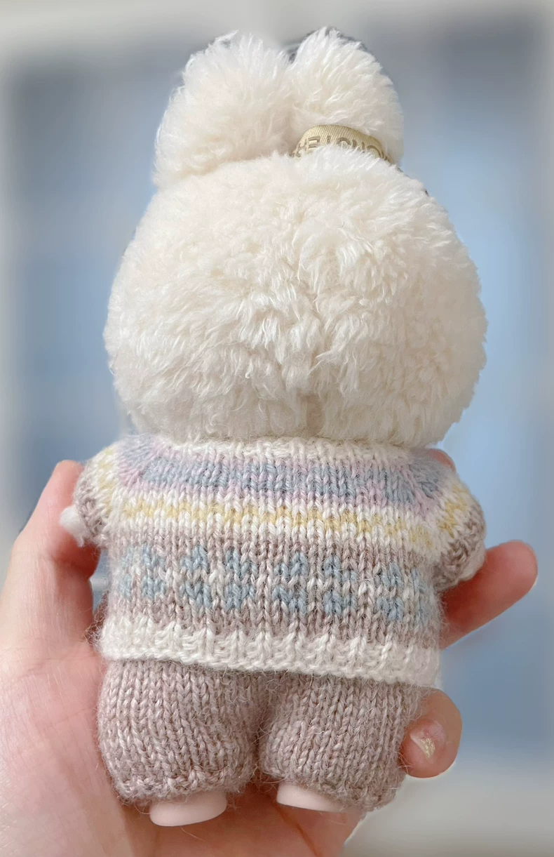 Charming LABUBU Doll Outfit: Handcrafted Wool & Angora Ensemble with Pastel Hues & Intricate Details - Image 2