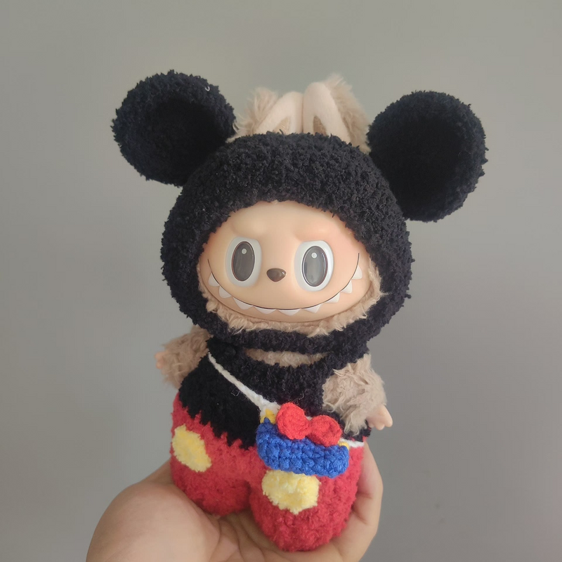 Labubu Plush Outfit Set – Iconic Character Style in Black, Red & Yellow – Perfect for Collectors & Play! - Image 3