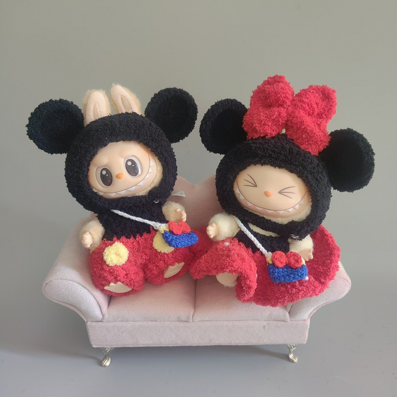 Labubu Plush Outfit Set – Iconic Character Style in Black, Red & Yellow – Perfect for Collectors & Play! - Image 4