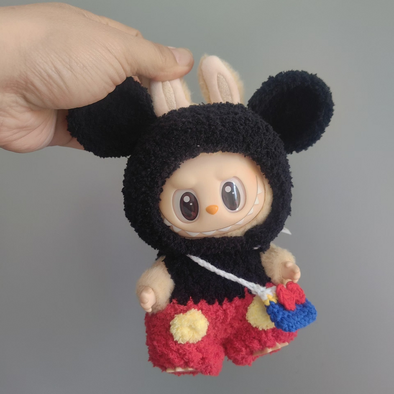 Labubu Plush Outfit Set – Iconic Character Style in Black, Red & Yellow – Perfect for Collectors & Play! - Image 5