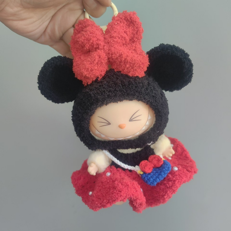 Labubu Plush Outfit Set – Iconic Character Style in Black, Red & Yellow – Perfect for Collectors & Play! - Image 7