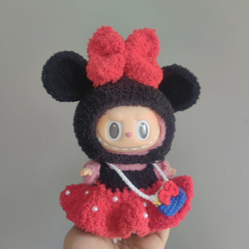 Labubu Plush Outfit Set – Iconic Character Style in Black, Red & Yellow – Perfect for Collectors & Play! - Image 8