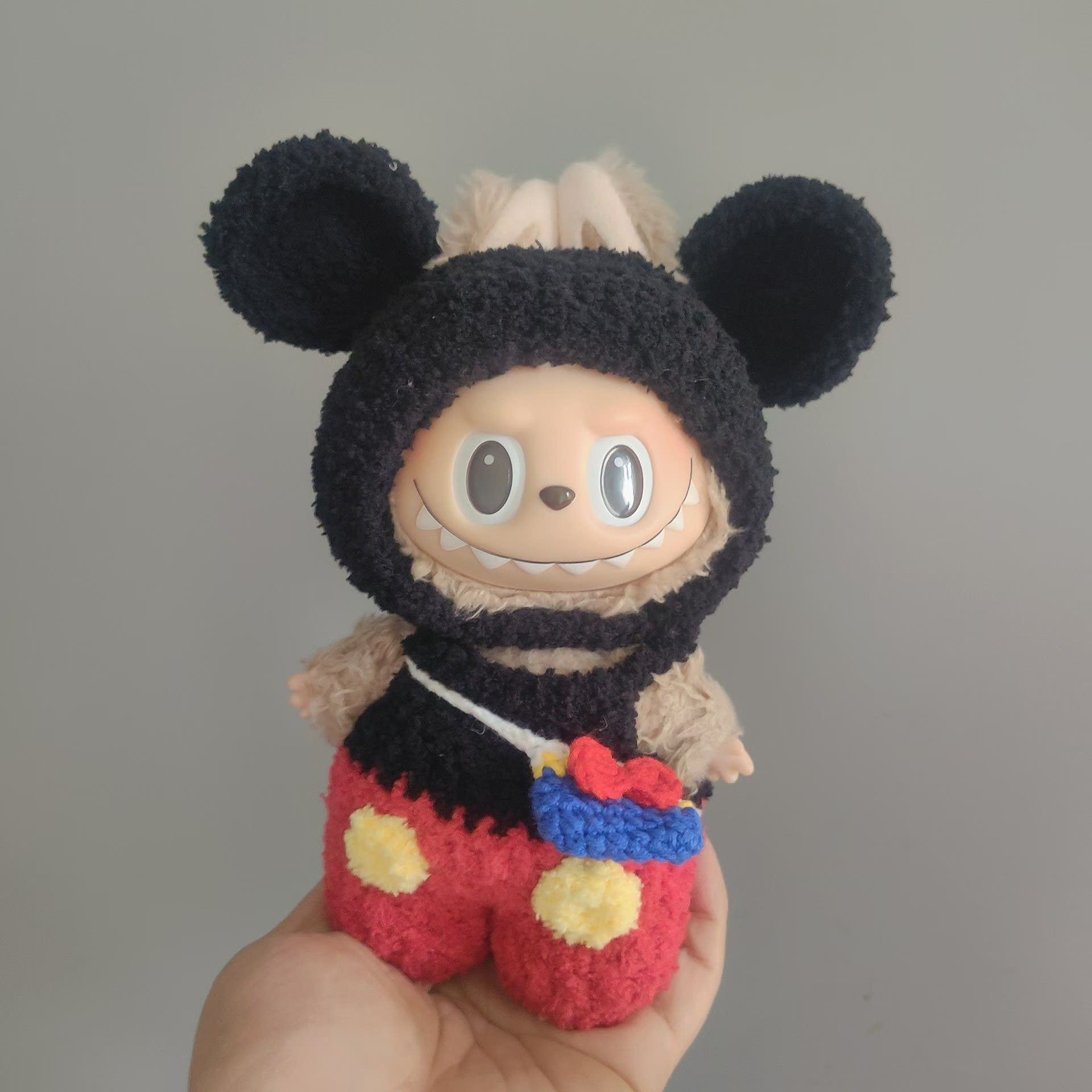 Labubu Plush Outfit Set – Iconic Character Style in Black, Red & Yellow – Perfect for Collectors & Play! - Image 9