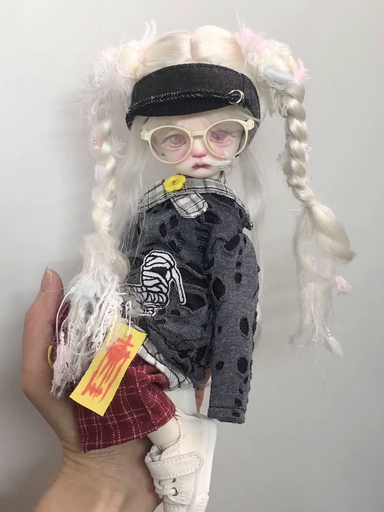 Handmade Home Alone Zombie Outfit for Blythe Dolls OB22 OB24 - Gothic Plaid Set - Image 1