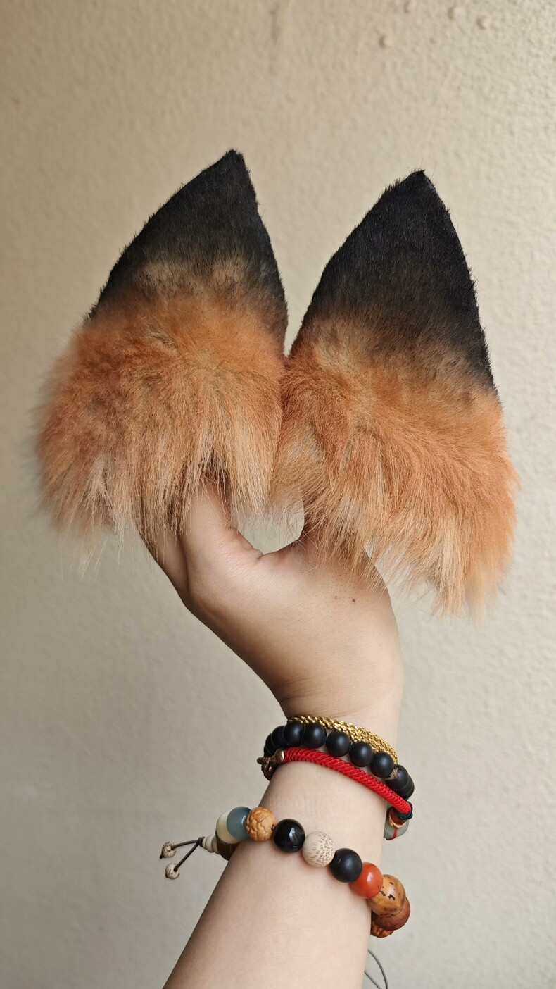Luxury Realistic Fox Ears Cosplay Costume Accessory - Image 2