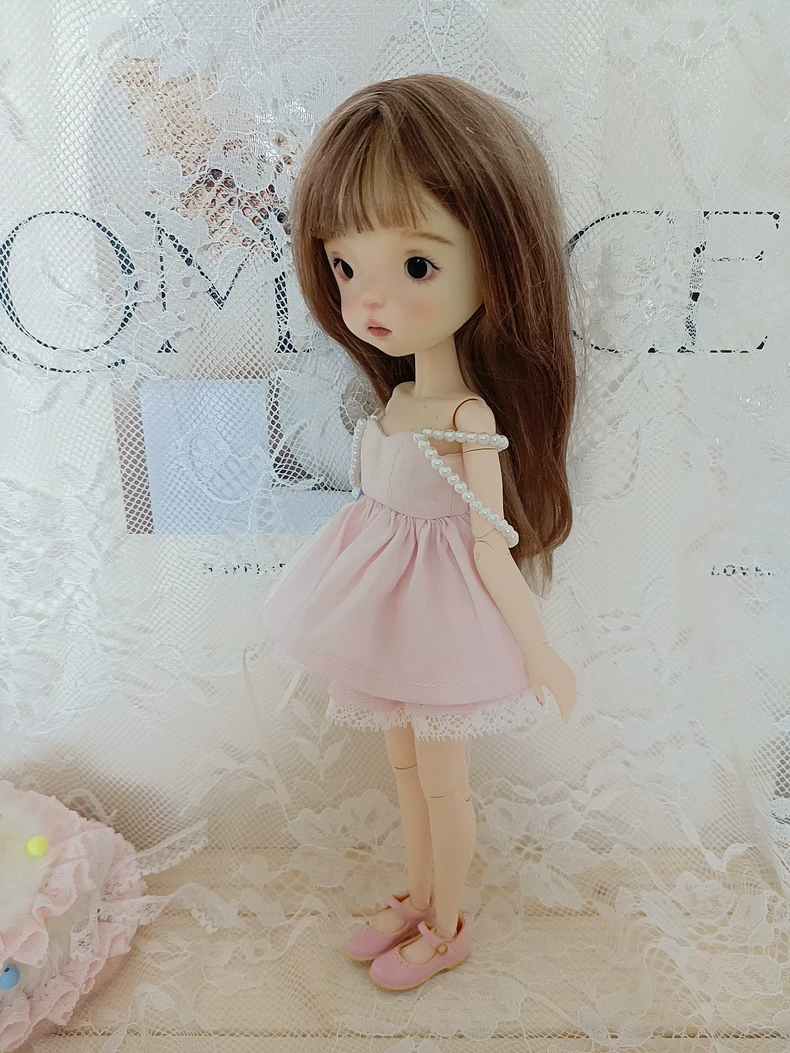 Charming Pink Lace Dress for BLYTHE OB22 Dolls – Elegant & Affordable Outfit - Image 4