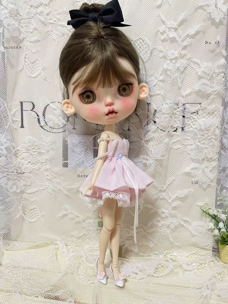 Charming Pink Lace Dress for BLYTHE OB22 Dolls – Elegant & Affordable Outfit - Image 5