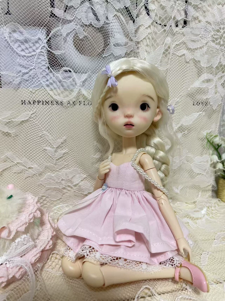 Charming Pink Lace Dress for BLYTHE OB22 Dolls – Elegant & Affordable Outfit - Image 8