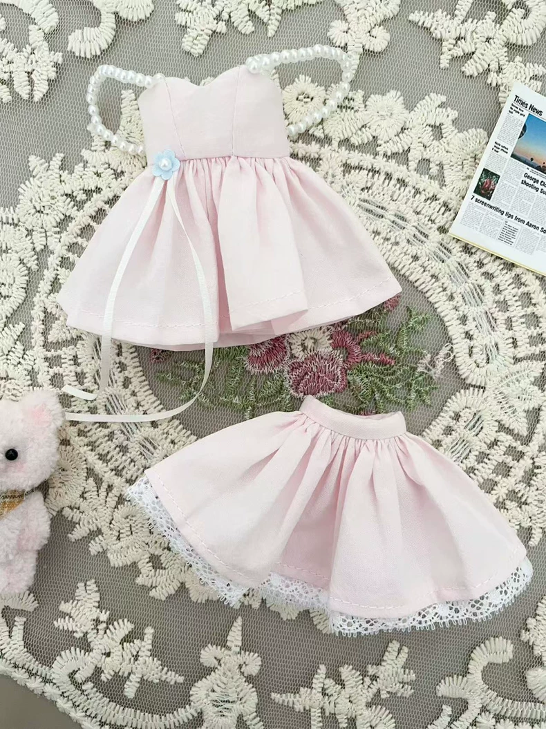 Charming Pink Lace Dress for BLYTHE OB22 Dolls – Elegant & Affordable Outfit - Image 9