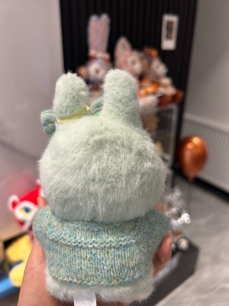 Charming Labubu Outfit: Candy Butterfly Hat & Cozy Baby Camel Wool Sweater for Collectors - Image 3