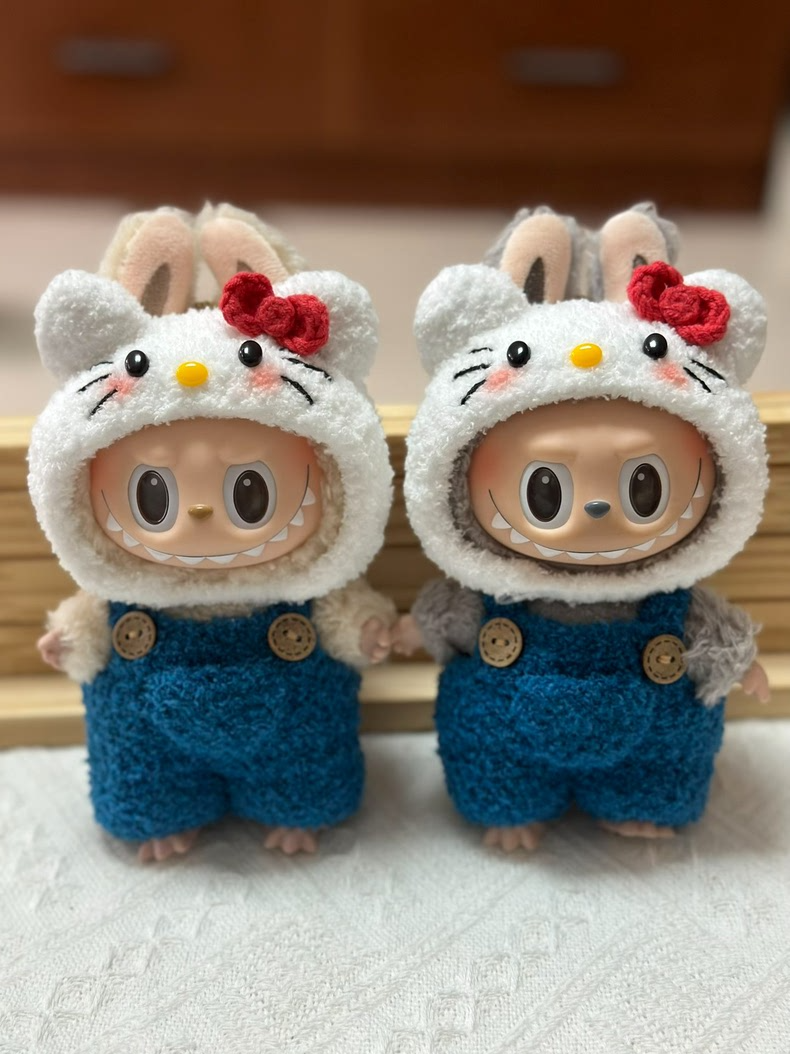 Adorable Labubu x Hello Kitty Plush Outfits – Soft, Vibrant & Collectible! - Image 3