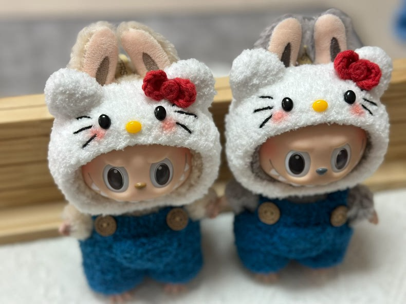 Adorable Labubu x Hello Kitty Plush Outfits – Soft, Vibrant & Collectible! - Image 4