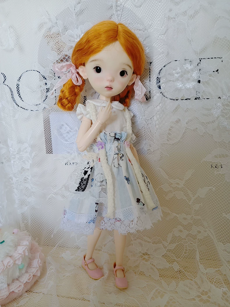 Charming BLYTHE Doll Outfit: Pastel Floral Dress for OB22 & OB24 – Elegant & Durable - Image 6