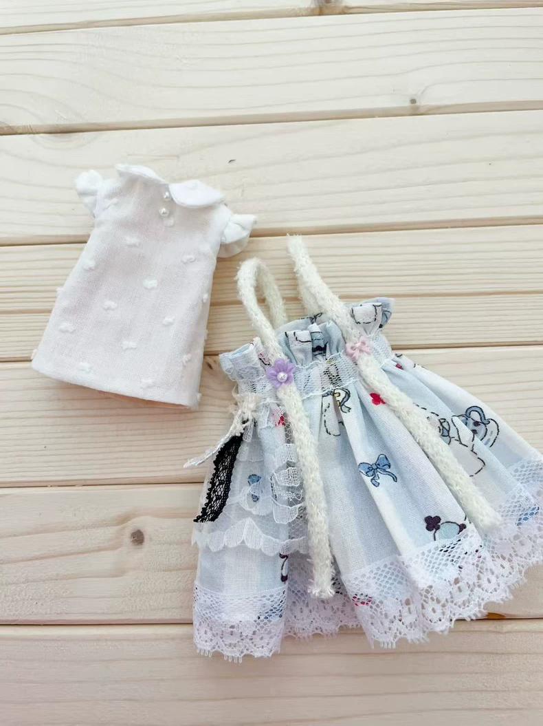 Charming BLYTHE Doll Outfit: Pastel Floral Dress for OB22 & OB24 – Elegant & Durable - Image 9