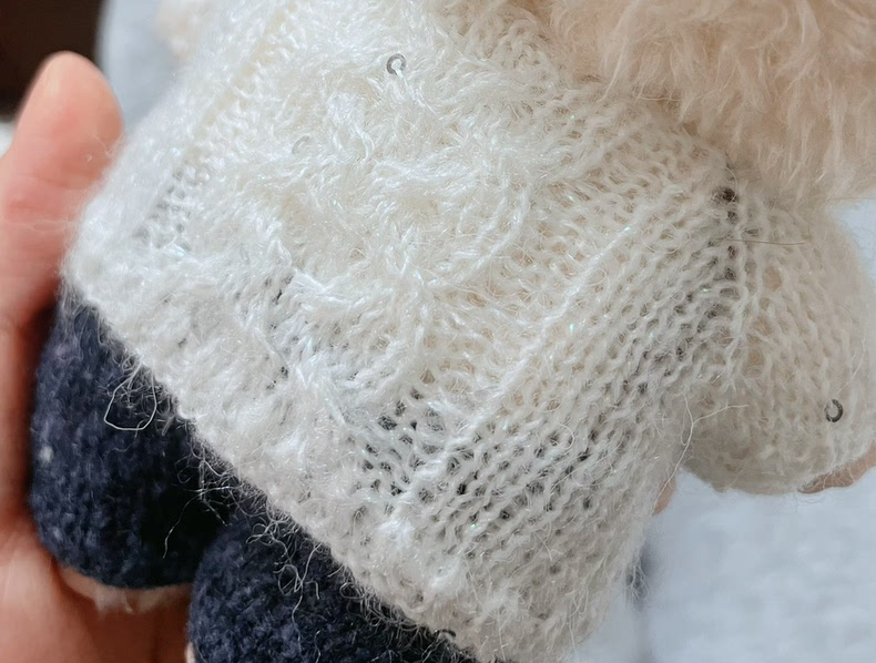 Handmade Labubu Doll Outfit – Cozy Knit Sweater & Pants Set – Premium Quality - Image 3