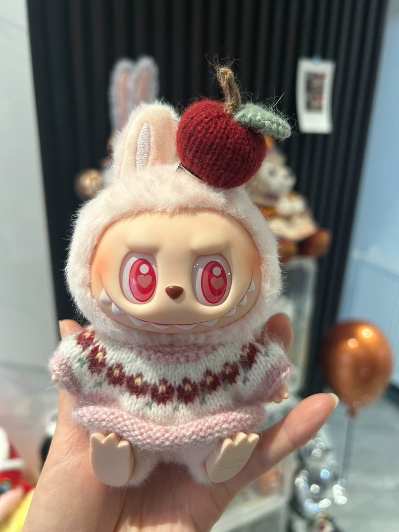 Charming Labubu Cozy Sweater Outfit – Soft Yarn, Playful Patterns, Premium Collectible Figure Fashion - Image 1