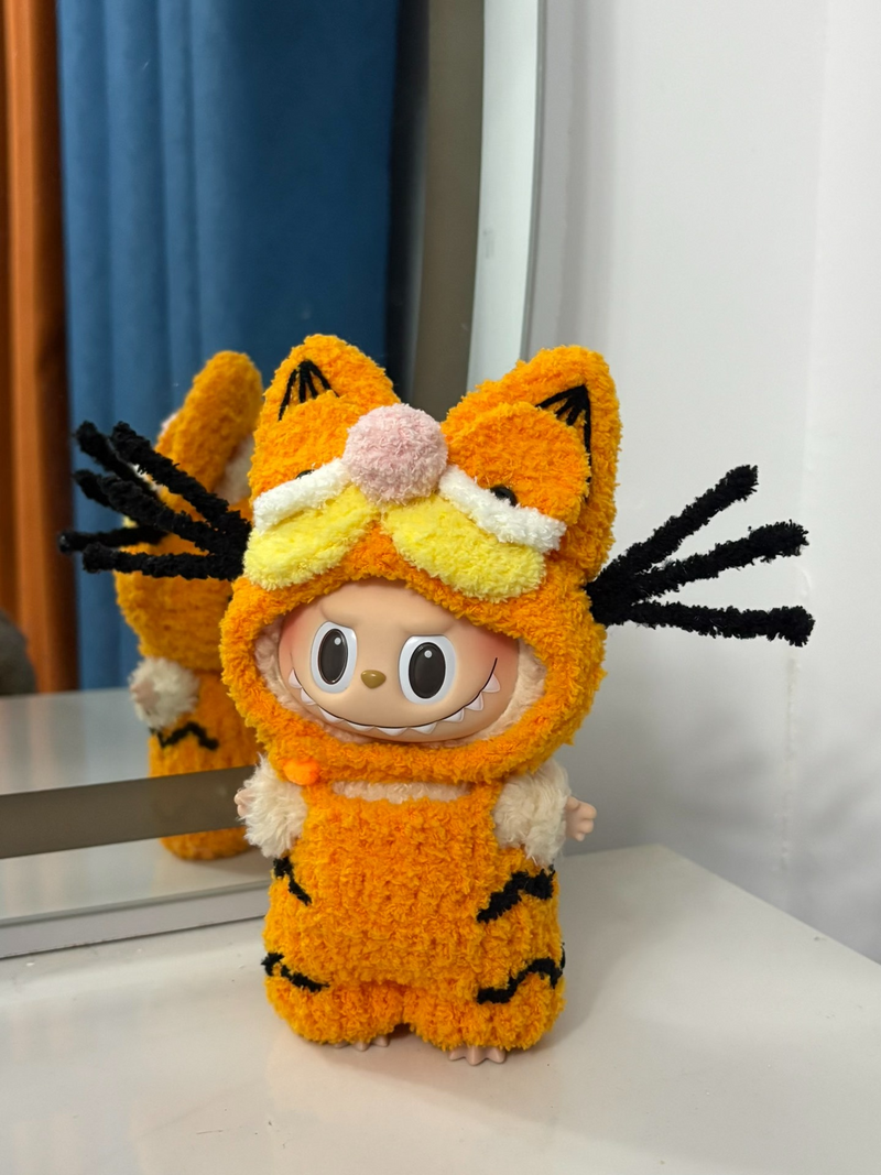 Labubu Garfield Plush Costume – Nostalgic, Soft & Vibrant Outfit for Cosplay & Collectors - Image 3