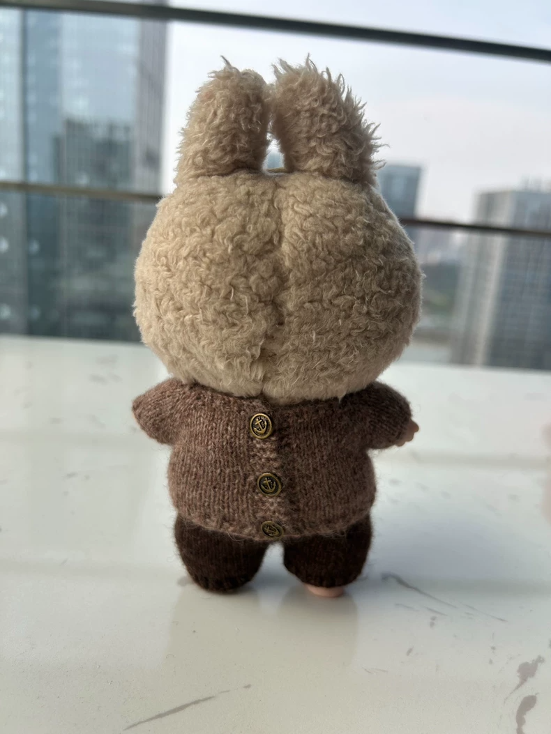 Adorable Labubu Panda & Apple Outfit – Cozy Sweater & Trousers for Plush Toys, Premium Soft Yarn, Easy Button Closure - Image 4