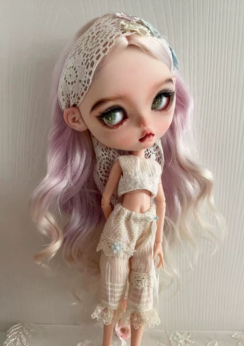 Elegant BLYTHE Doll Outfit: Lace-Top & Pants Set for OB22 & 24 Dolls | Pastel Luxury - Image 5