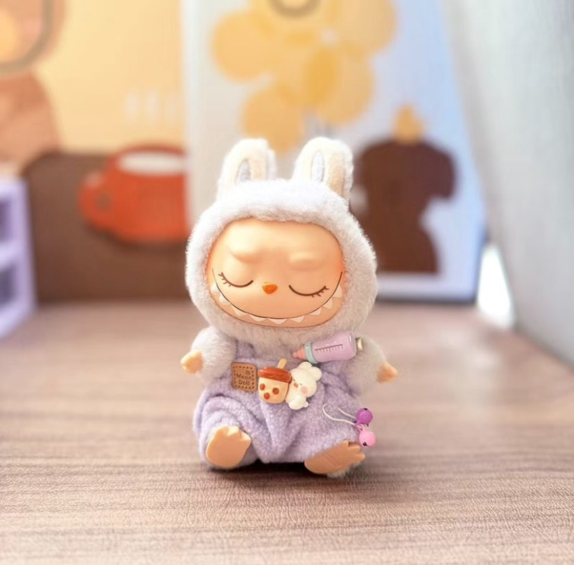 Whimsical Labubu Doll Outfit - 5 Vibrant Colors, Adjustable & Detachable for 17cm Collectibles - Image 5