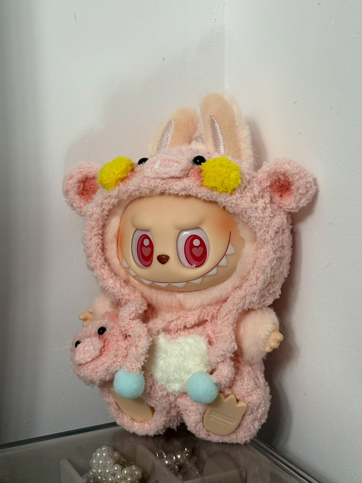 Whimsical Pastel Plush Outfit: Playful, Durable & Customizable for Dolls & Decor - Image 4