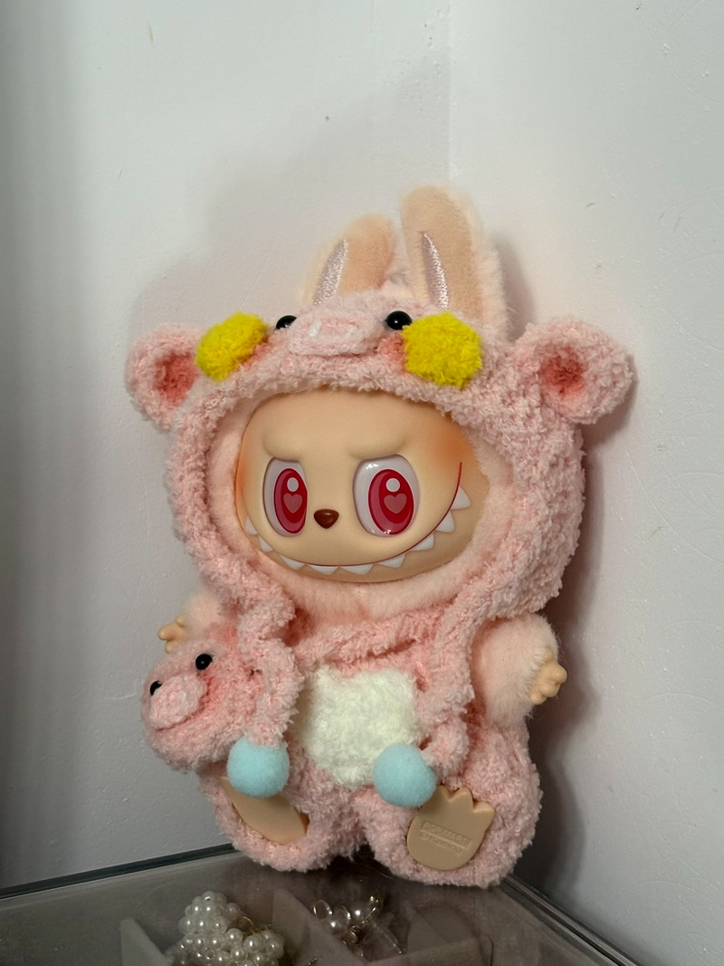 Whimsical Pastel Plush Outfit: Playful, Durable & Customizable for Dolls & Decor - Image 4