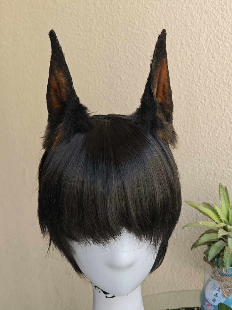 Handmade Doberman Faux Fur Ears – Realistic & Durable - Image 3