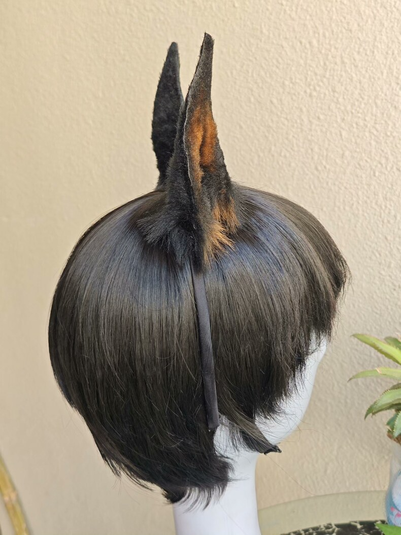 Handmade Doberman Faux Fur Ears – Realistic & Durable - Image 4