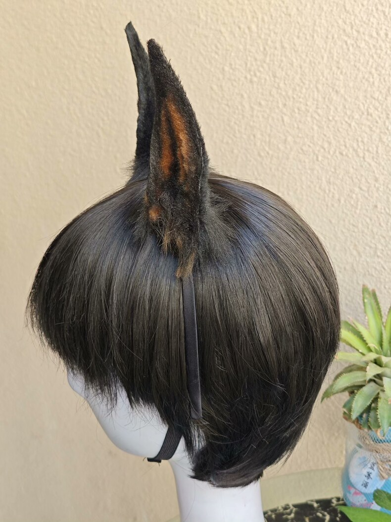 Handmade Doberman Faux Fur Ears – Realistic & Durable - Image 6