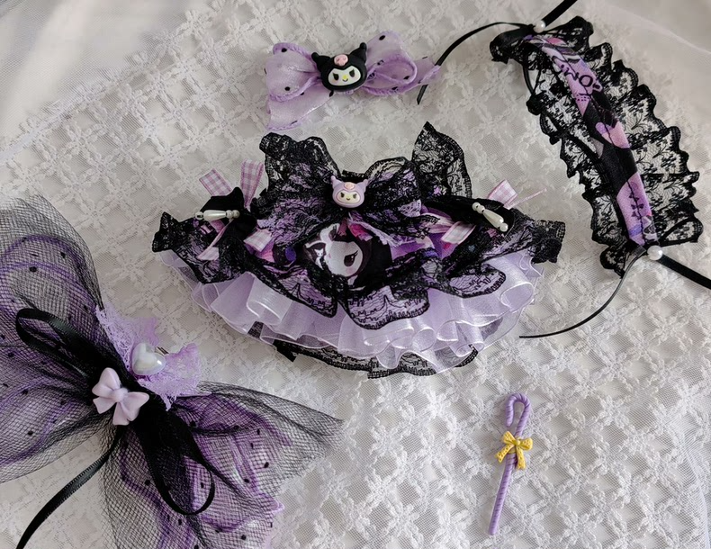 Charming Cinnamoroll Lace & Tulle Outfit – Whimsical, Feminine, & Perfect for Cosplay & Collectors - Image 6
