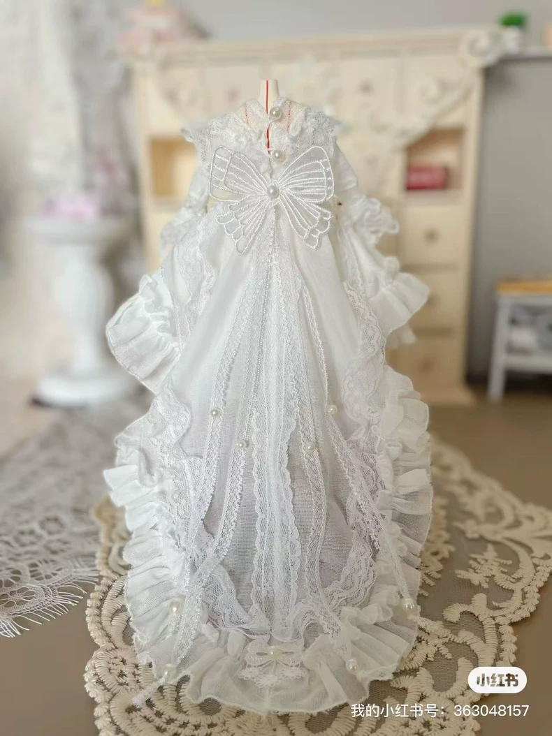 Elegant BLYTHE Doll Outfit with Lace Detailing & Detachable Headpiece – OB22/OB24 Fit - Image 9