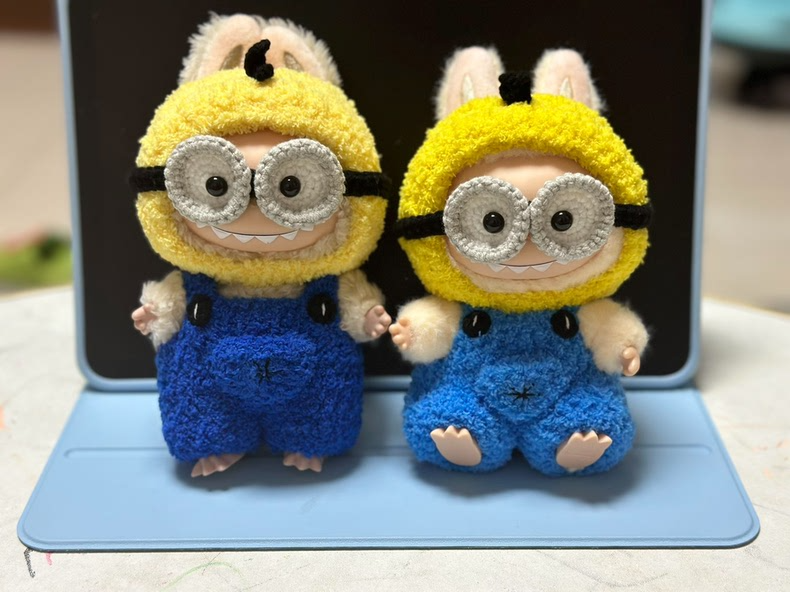 Whimsical Labubu Doll in Minion Outfit – Playful Collectible for Fans & Fun Displays! - Image 1