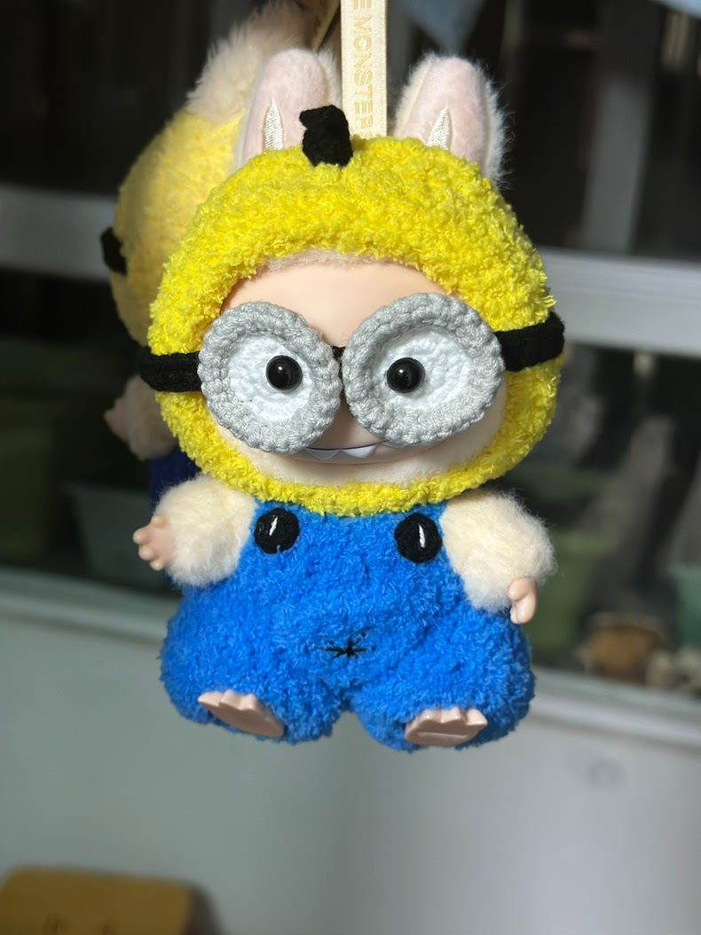 Whimsical Labubu Doll in Minion Outfit – Playful Collectible for Fans & Fun Displays! - Image 6
