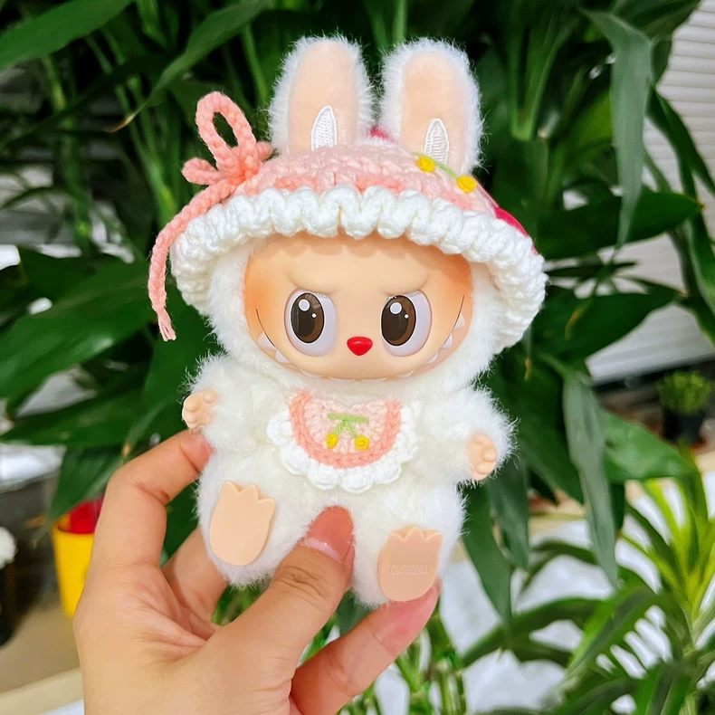 Adorable Labubu Bunny Hood Outfit – Soft, Stylish & Snug Fit for Collectible Figures - Image 1
