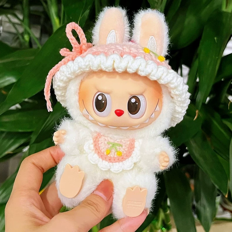 Adorable Labubu Bunny Hood Outfit – Soft, Stylish & Snug Fit for Collectible Figures - Image 2