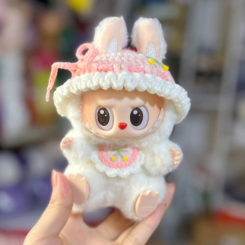 Adorable Labubu Bunny Hood Outfit – Soft, Stylish & Snug Fit for Collectible Figures - Image 3