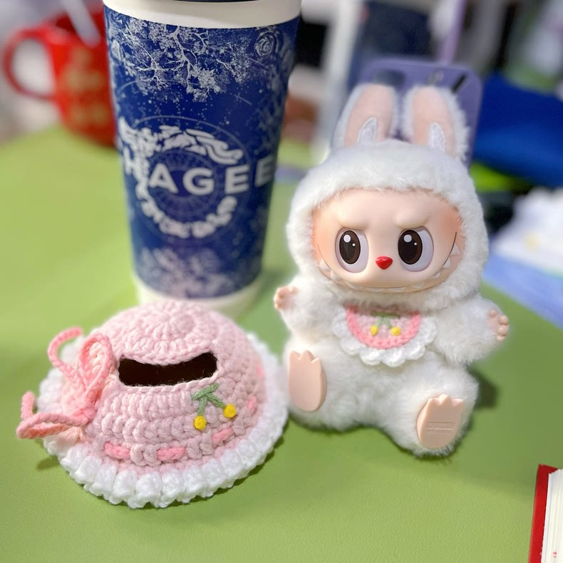 Adorable Labubu Bunny Hood Outfit – Soft, Stylish & Snug Fit for Collectible Figures - Image 4