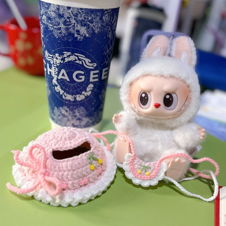 Adorable Labubu Bunny Hood Outfit – Soft, Stylish & Snug Fit for Collectible Figures - Image 5