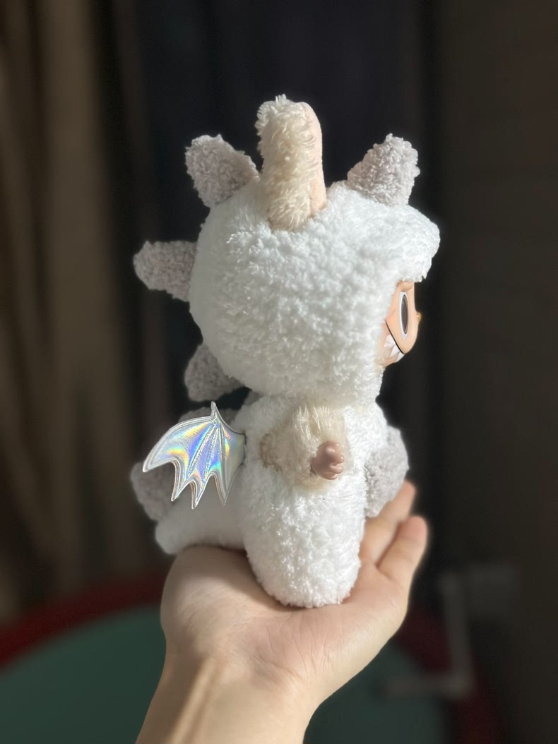 Whimsical Labubu Doll Outfit – Plush Monster Costume with Wings & Hood - Image 4