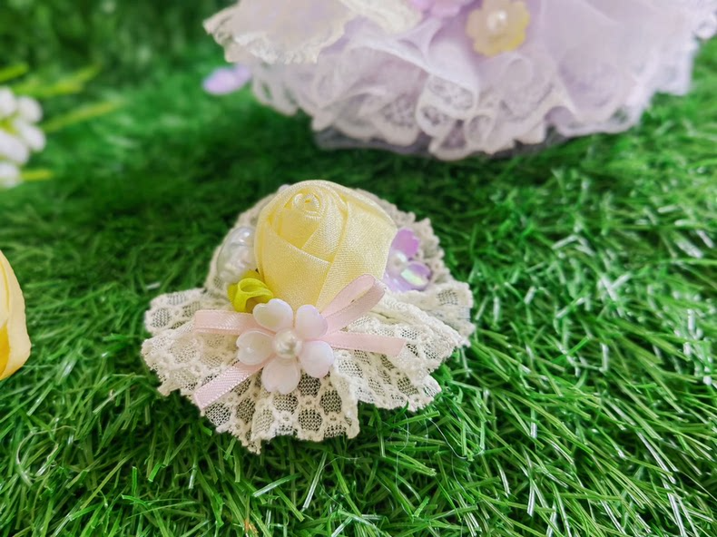 Whimsical Monet Garden LABUBU Outfit: Lavender & Cream Dreamy Doll Ensemble - Image 8