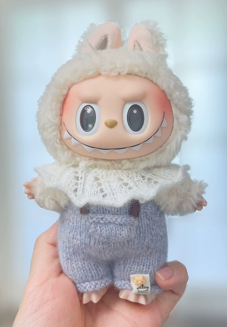 Adorable Labubu Knitted Outfit: Soft, Stylish Doll Clothes with Pastel Colors & Premium Details - Image 3