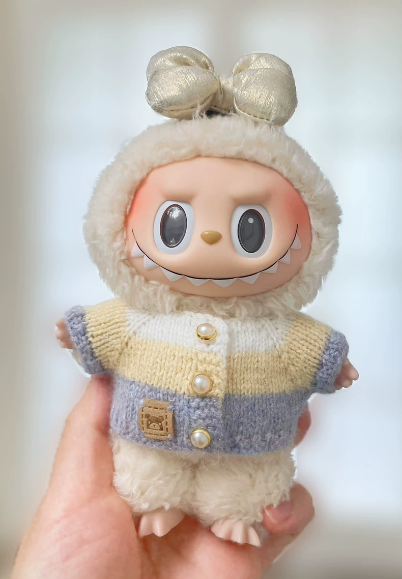 Adorable Labubu Knitted Outfit: Soft, Stylish Doll Clothes with Pastel Colors & Premium Details - Image 7